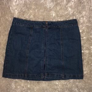 Mini jean skirt